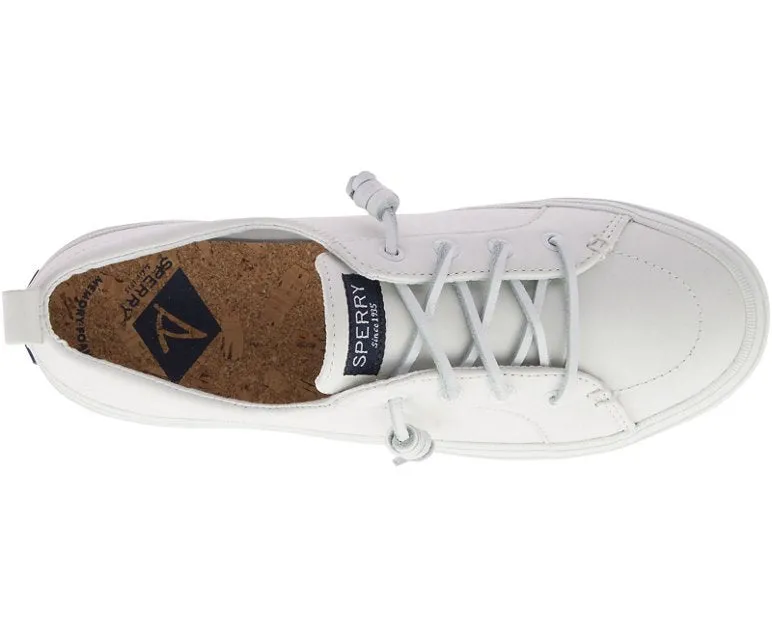 Women's Sperry Crest Vibe Leather Sneaker White