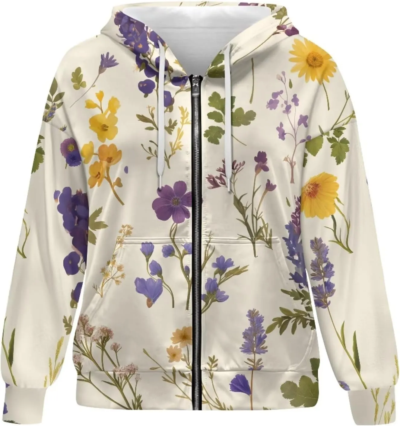 Womens Zip Up Hoodies Long Sleeve Sweatshirts Fall Outfits Sweaters Casual Fashion Jackets Size XS-4XL