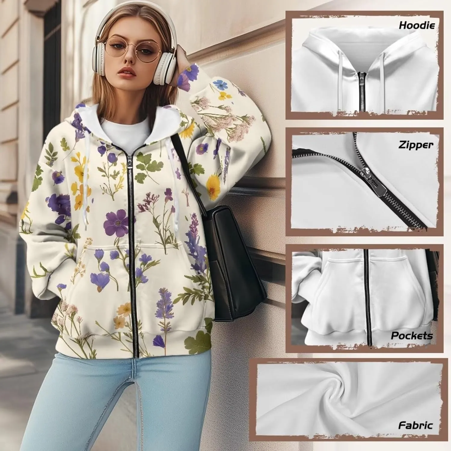 Womens Zip Up Hoodies Long Sleeve Sweatshirts Fall Outfits Sweaters Casual Fashion Jackets Size XS-4XL
