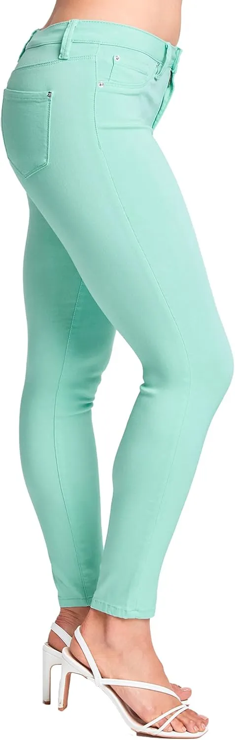 YMI Women's Hyperstretch Mid-Rise Skinny Jeans