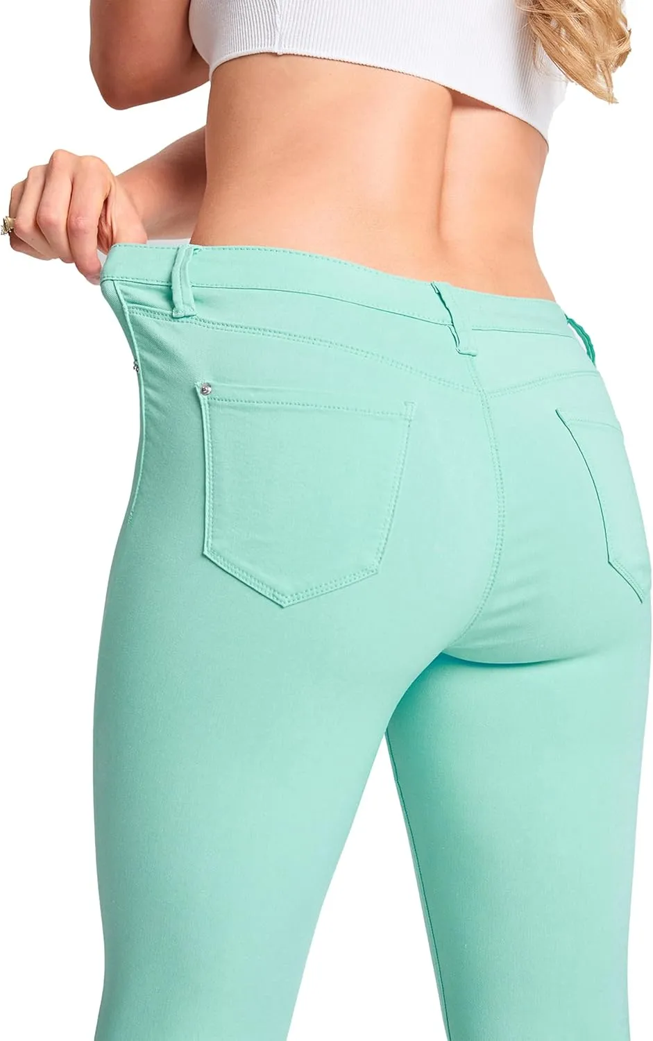 YMI Women's Hyperstretch Mid-Rise Skinny Jeans