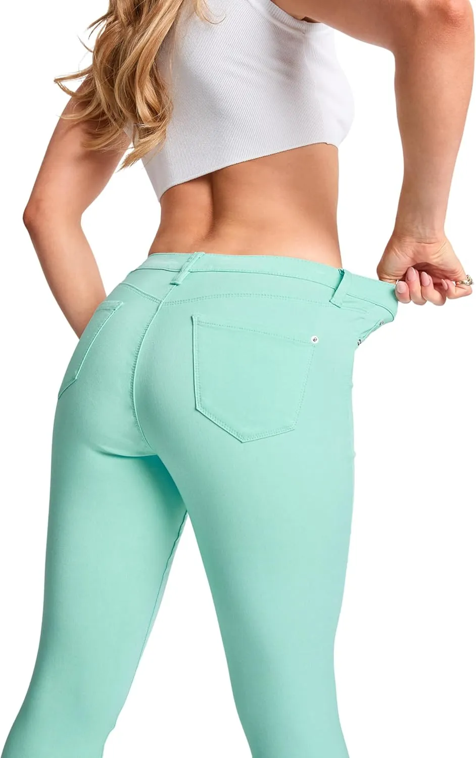 YMI Women's Hyperstretch Mid-Rise Skinny Jeans